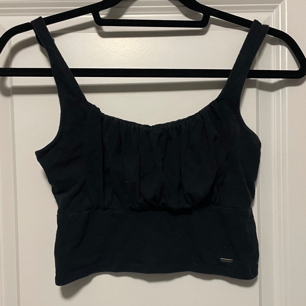 Pleated Crop Tank